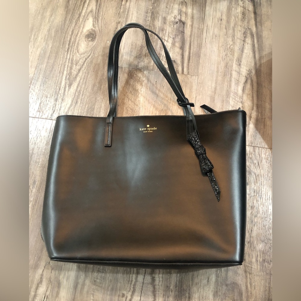 NWOT kate spade black bow tote